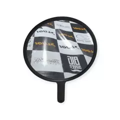 Espelho de Mão com Cabo cor Preto - Hidy