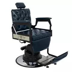 Cadeira Silver Hawk Barbearia Preto Olimpo - Kixiki