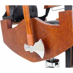 Imagem do Cadeira Barbearia Viking Kixiki - Preto Olimpo