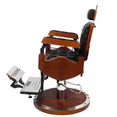 Cadeira Barbearia Viking Kixiki - Preto Olimpo - Lugi Distribuidora