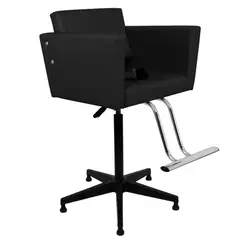 Cadeira Niágara Barbearia Infantil Preta Base a Gás - Kixiki