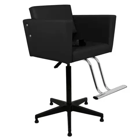 Cadeira Niágara Barbearia Infantil Preta Base a Gás - Kixiki
