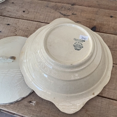 Sopera Sunshine Crown, J&G Meakin England. Con manchitas y craquel. - El campito antigüedades
