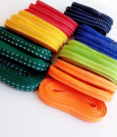 FITA PESPONTADA 10MM IMPORTADA PEÇA COM 5 MTS - comprar online