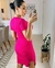 Vestido Tricô Manguinha Decote Quadrado na internet