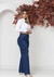 Calça Jeans Wide Leg Com Bolso Lateral - BYMF