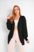 Cardigan Tricot Trança na Manga - comprar online