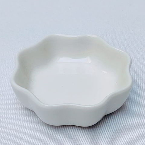 Mini bowl molheira em cerâmica coração e flor
