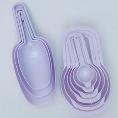 Kit 3 pá pegador de gelo cereais arroz e 6 medidor de cozinha - comprar online