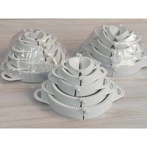 kit modelador forma de pastel e risole 5 peças