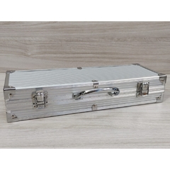 kit maleta churrasco 5 peças em inox - comprar online