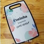 Tábua para corte de carnes frangos frutas legumes estampada - comprar online