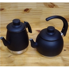 kit bule e chaleira para café ou chá alumínio de 1200ml - comprar online