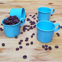 Kit 4 canequinhas de café 90 ml em alumínio na internet