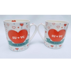 caneca de porcelana personalizada presente dia dos namorados 410ml - comprar online