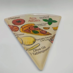 4 quatro Prato de pizza triangular em melanina para fatia ou pedaço na internet