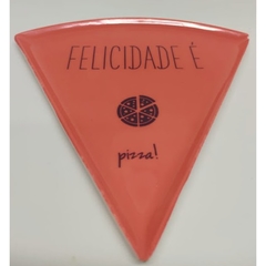 4 quatro Prato de pizza triangular em melanina para fatia ou pedaço - Dininha Utilidades