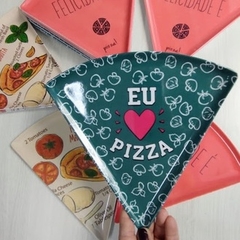 Imagem do 4 quatro Prato de pizza triangular em melanina para fatia ou pedaço