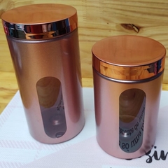 Conjunto kit 2 pote porta mantimentos organizador de plástico 1,5lt e 2lt na internet