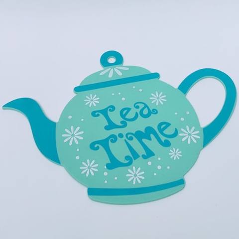 Descanso de panela bule chaleira de silicone tea time