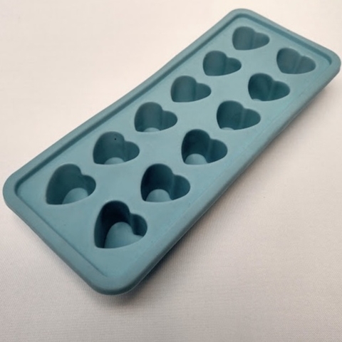 Forma silicone gelo formato coração 12 divisórias