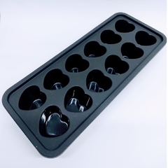 Forma silicone gelo formato coração 12 divisórias - Dininha Utilidades