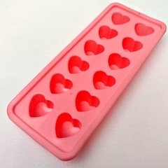 Forma silicone gelo formato coração 12 divisórias - comprar online