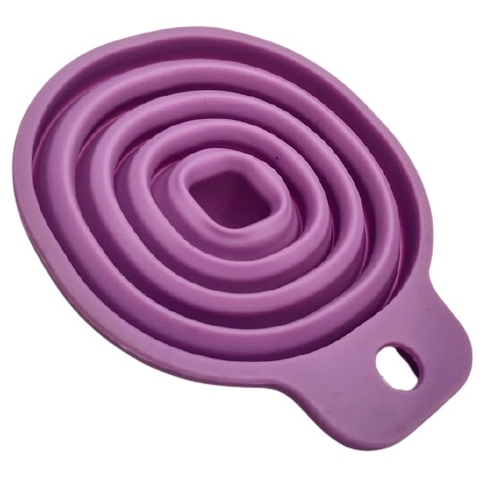 Mini funil retrátil dobrável flexível de silicone color 9cm