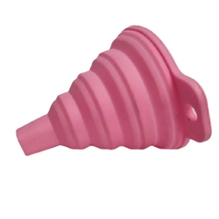 Mini funil retrátil dobrável flexível de silicone color 9cm na internet