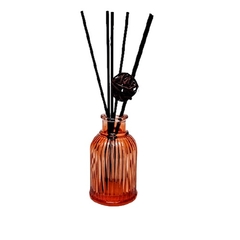 Frasco difusor de ambientes de vidro rose dourado 95ml - comprar online