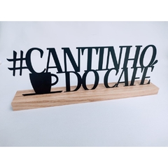 Palavra enfeite decorativo de mesa em MDF celebre cada dia #cantinho do café