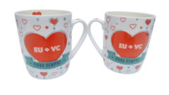 caneca de porcelana personalizada presente dia dos namorados 410ml