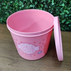 Pote Porta Mantimentos Açúcar 2Lt Cozinha Rosa - comprar online