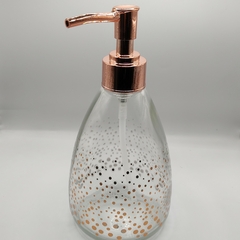 Dispenser Porta Sabonete Líquido de Vidro 420ml - Dininha Utilidades