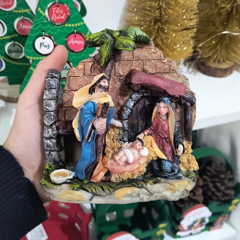 Presépio Sagrada Família Em Resina 13cm
