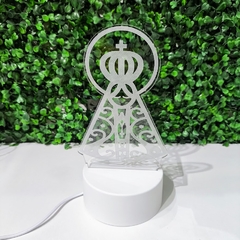 Placa Luminária LED de Mesa Nossa Senhora Aparecida 3D na internet
