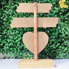 Enfeite Placa Decorativa de Centro de Mesa Frases - comprar online