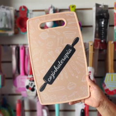 Tábua De Corte Carne Legumes Estampada De Plástico 36x23cm na internet