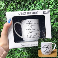 Caneca religiosa com mensagem 300ml