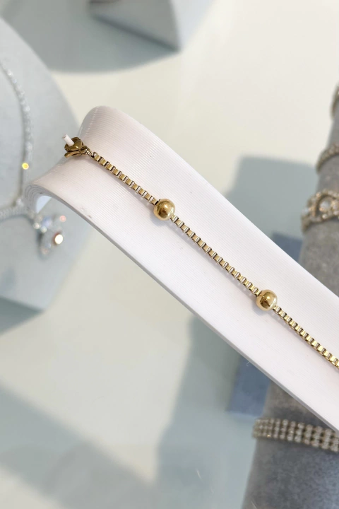 Pulsera tara con bolitas - 1,9mm-21cm - comprar online