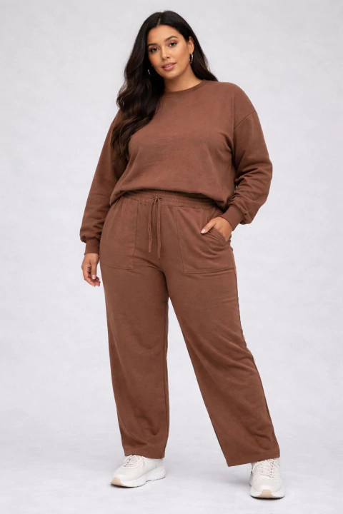 Conjunto Moletinho karina Plus Size