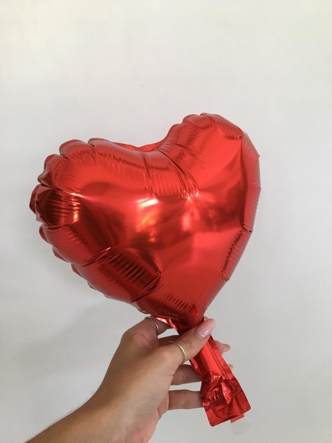 Balãozinho metálico de coração