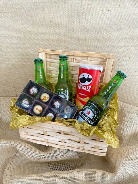 Baú de cerveja e batata