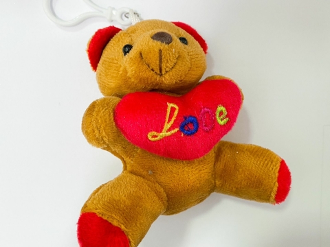 Mini-ursinho chaveiro Love