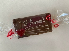 Mini-barra de chocolate "te amo"