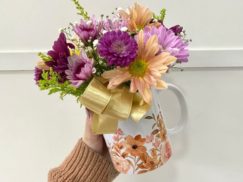 Caneca florida (caneca floral)