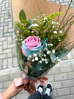 Ramalhete com 1 rosa candy - comprar online