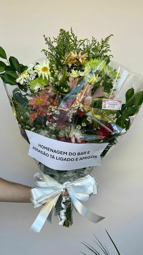 Ramalhete fúnebre M + faixa