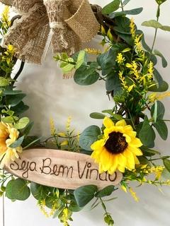 Guirlanda Girassóis "Seja Bem Vindo" (FLORES ARTIFICIAIS) - comprar online