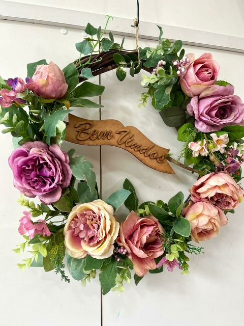 Guirlanda Rosé "Bem Vindos" (FLORES ARTIFICIAIS) - comprar online